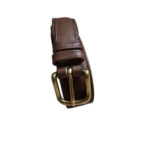 Vintage Coach Brown Leather Belt Made in NY City From Gloved Tanned Cowhide S-32
